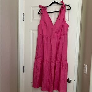 Petal & Pup Vibrant Pink Midi Dress